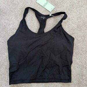 NWT Chic Black Racerback Tank sport bra shirt medium size by ChicHo
